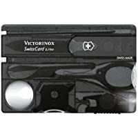 Victorinox Swisscard Lite - Navaja multiusos formato tarjeta- con luz LED- 4-5 x 82 mm- 26 g- color negro